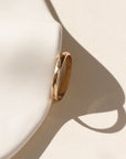 14k gold fill Heritage band. The heritage band Features a lightly hammered band to a high shine.