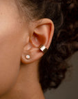 Hammered Ear Cuff, gold fill or sterling silver ear cuff, token jewelry , hand hammered cuff - locally handmade at our studio in Eau Claire, WI