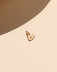 Mini Heart Initial Charm