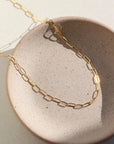 gold chain delicate chain cosette chain small paperclip chain Token Jewelry layered chains - Token Jewelry - Eau Claire Jewelry Store - Local Jewelry - Jewelry Gift - Women's Fashion - Handmade jewelry - Sterling Silver Jewelry - Gold filled jewelry - Jewelry store near me