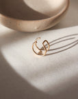 Double Wrap Ear Cuff - Token Jewelry - gold filled ear cuff - minimal design - handmade in Eau Claire, Wisconsin - token jewelry - minimal jewelry design - gold jewelry