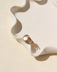 14k gold fill esme ring in wavy dish