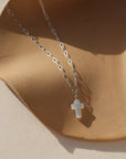 Mother of Pearl Cross Necklace