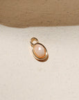 Oval Gemstone Charm