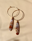 Ocean Jasper Hoops - Token Jewelry
