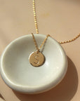 Medium Monogram Coin Necklace (1/2")