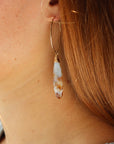 Ocean Jasper Hoops - Token Jewelry