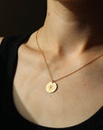 Initial Coin Necklace 5/8"