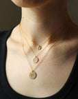 Initial Coin Necklace 1/2"