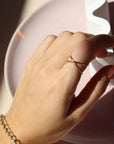 Wrap infinity ring Sterling Silver or 14k Gold Fill. Token Jewelry, handmade, hypoallergenic and waterproof.