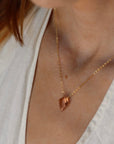 Champagne Quartz Necklace - Token Jewelry - Eau Claire Jewelry Store - Local Jewelry - Jewelry Gift - Women's Fashion - Handmade jewelry - Sterling Silver Jewelry - Gold filled jewelry - Jewelry store near me