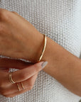 Hammered Cuff - Token Jewelry Sterling Silver or 14k Gold Fill. Token Jewelry, handmade, hypoallergenic and waterproof.