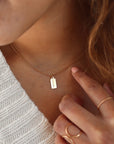 Mini Tag Personalized Necklace