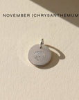 November birth flower charm in 14k gold fill