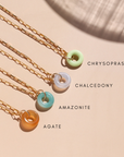 Full Circle Pendant - Chrysoprase