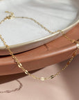 sylvie choker, token jewelry, Sylvie chain, gold filled choker, choker chain, 14k gold filled, minimal gold necklace