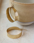 hammered hoops, thick shiny hammered hoops, 14k Gold Filled, Sterling Silver, Eau Claire Wi, Handmade