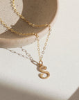 Initial Script Necklace