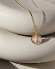 Medium Monogram Coin Necklace (1/2")