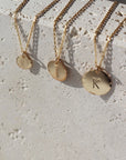 Medium Monogram Coin Necklace (1/2")