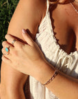 turquoise ring 14k gold filled or sterling silver handmade tarnish free jewelry