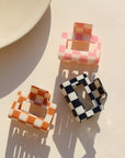 Checkered Hair Clips