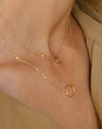 Honey Necklace - Token Jewelry - layered necklaces gold - locally made jewelry - handmade jewelry - Eau Claire Jewelry store - gold necklaces - 14k gold filled - delicate gold jewelry - everyday effortless jewelry