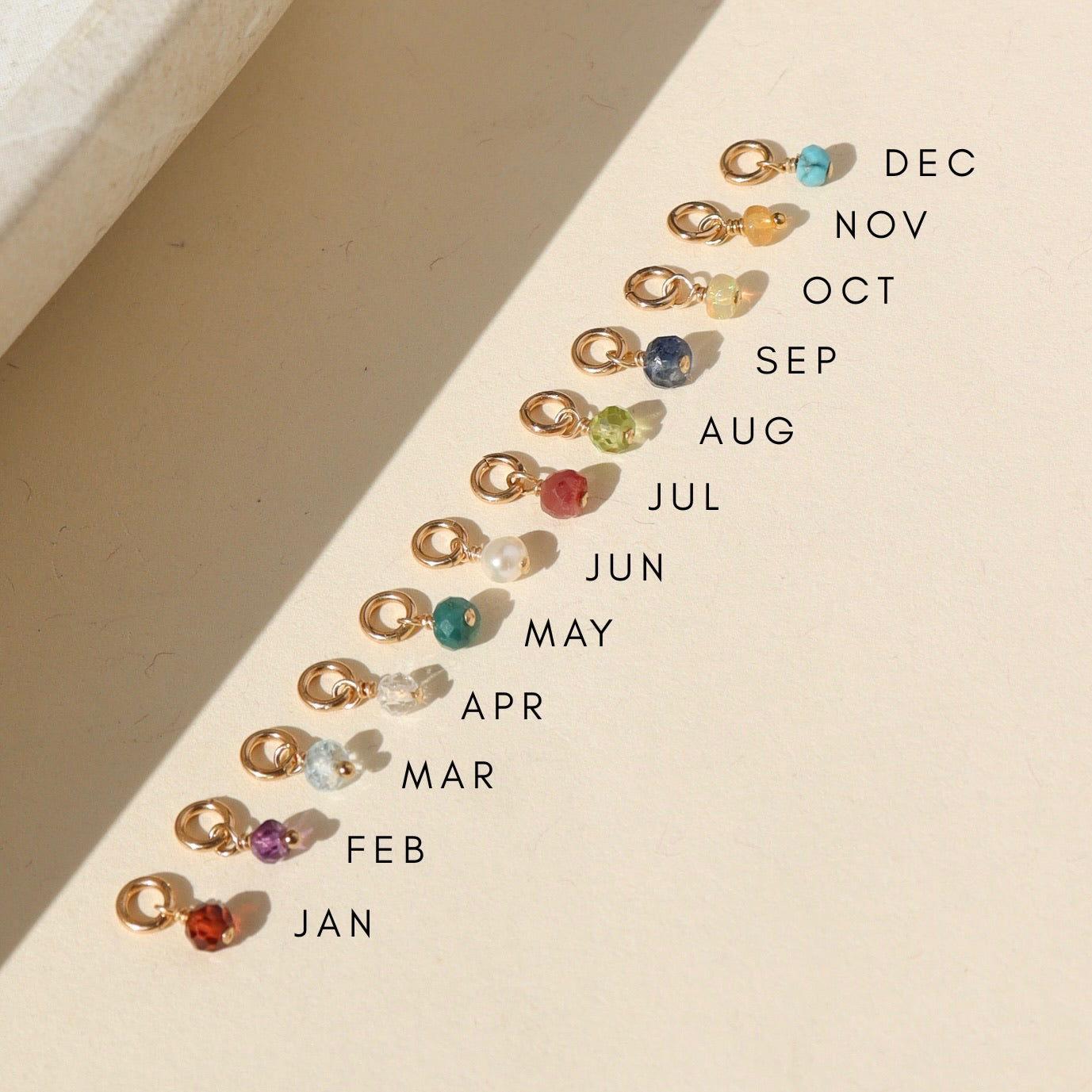 Tiny Birthstone Charm