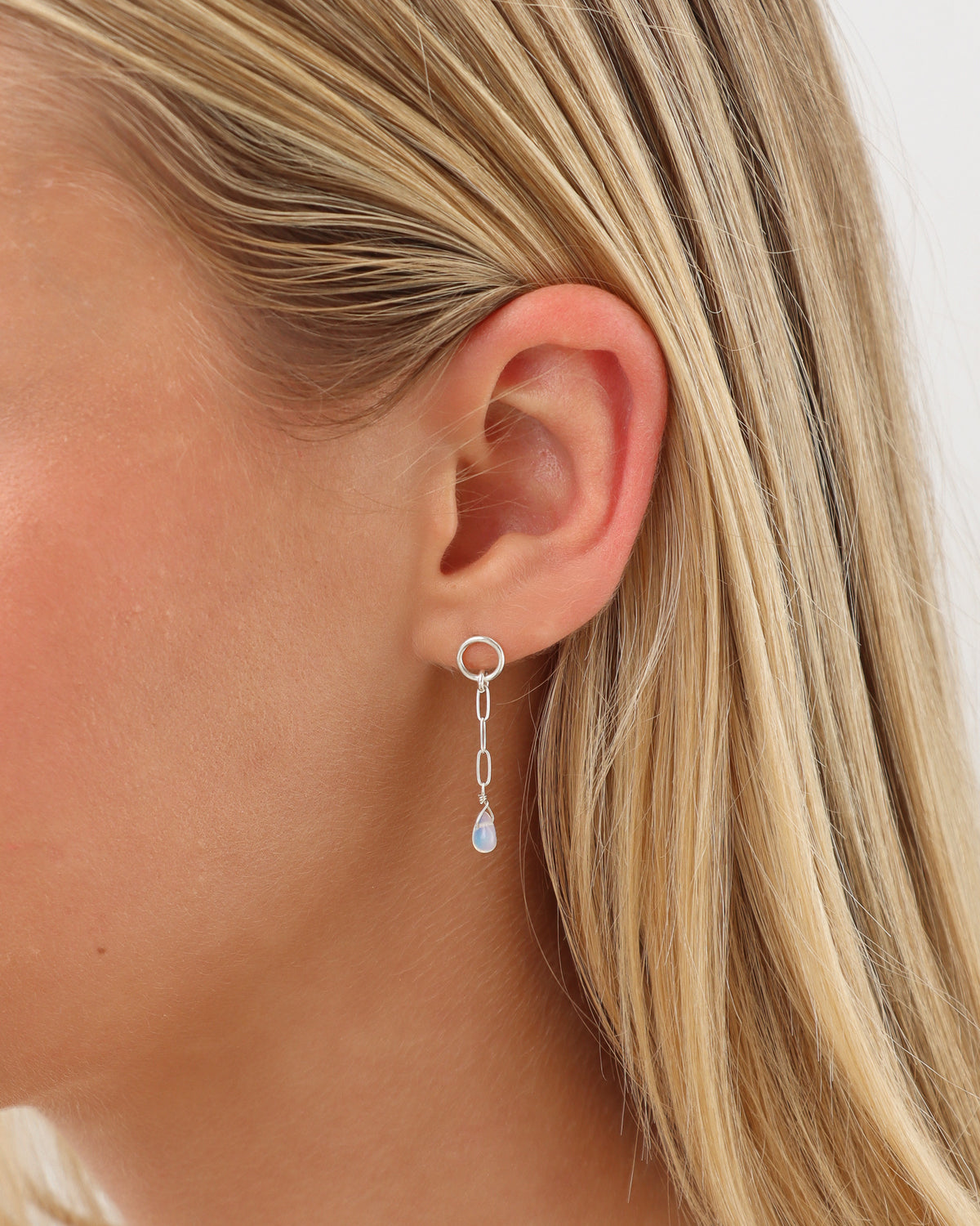 Opal Teardrop Studs
