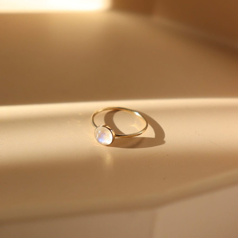 Moonstone Ring 6mm - Token Jewelry