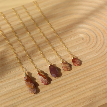 Pink Jasper Necklace - Token Jewelry