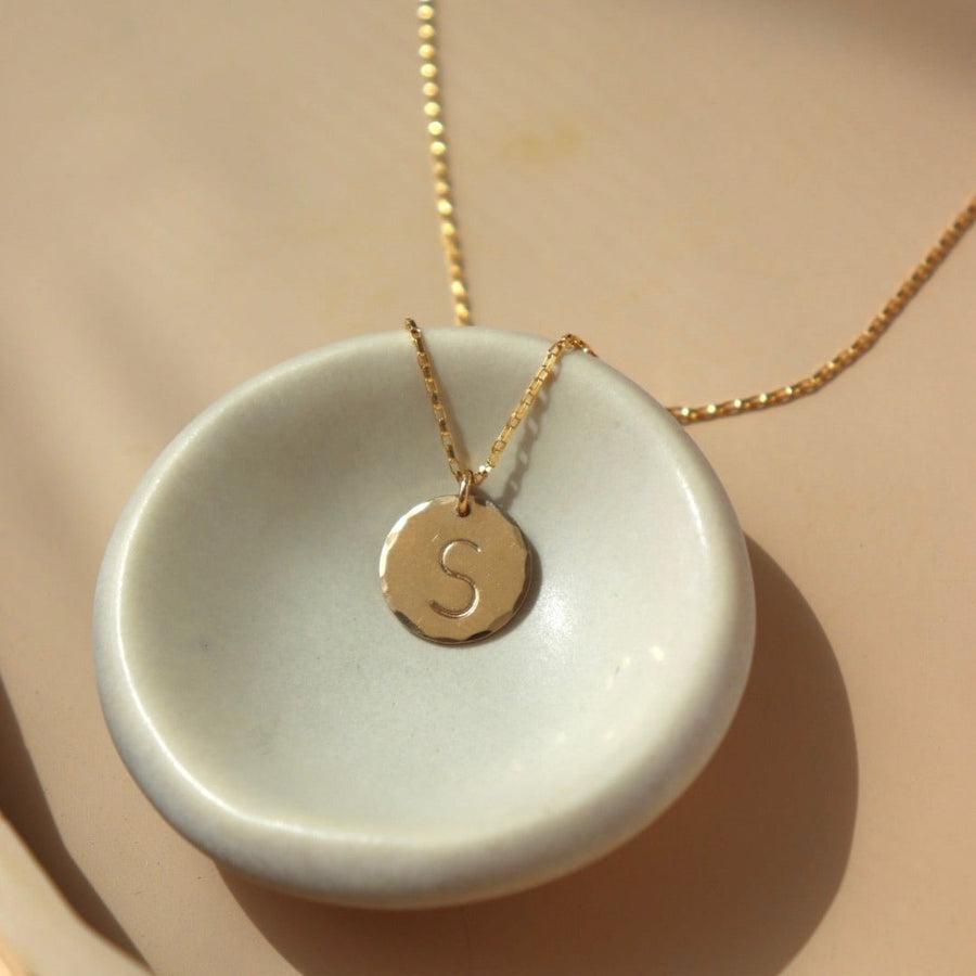 Medium Monogram Coin Necklace (1/2")