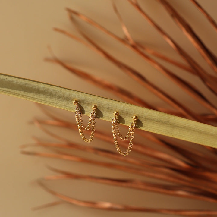 Dylan Double Studs - Token Jewelry