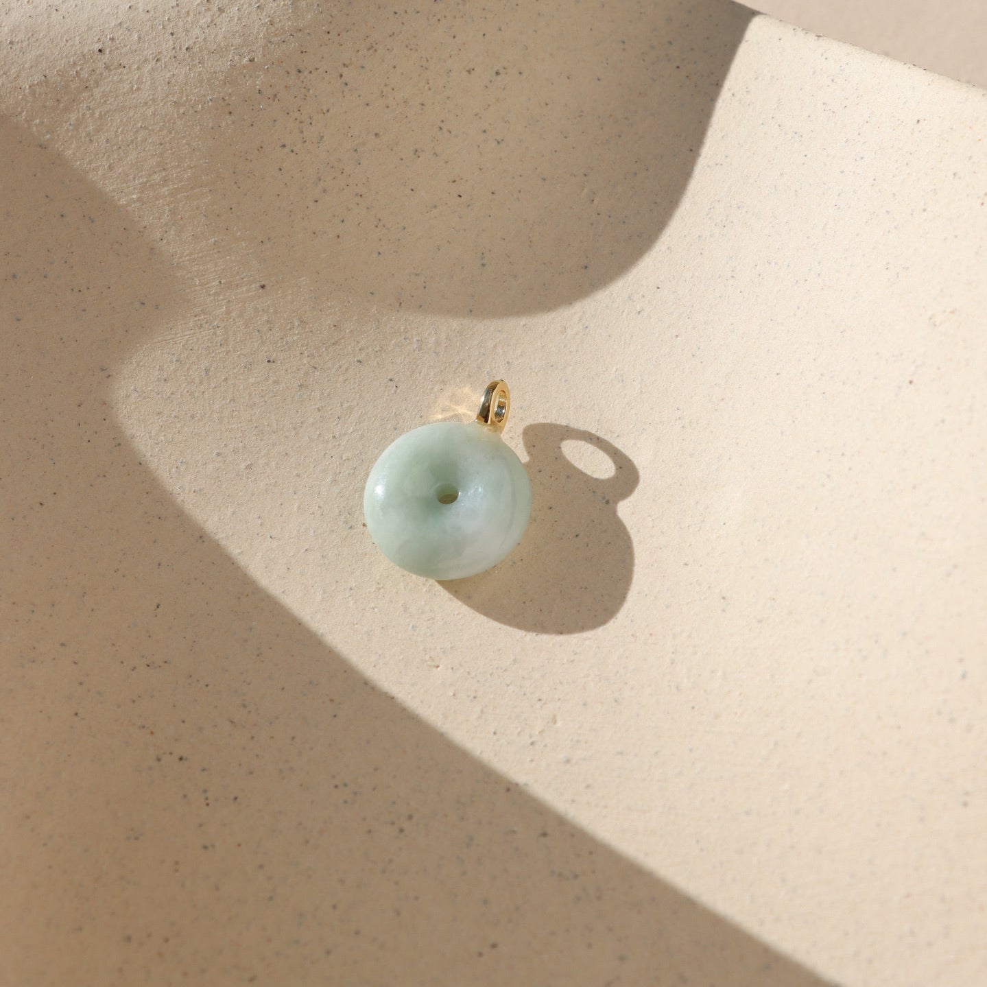 Jade Donut Charm