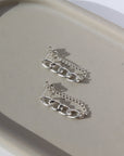 925 sterling silver chain earrings | handmade by Token Jewelry in Eau Claire, Wisconsin