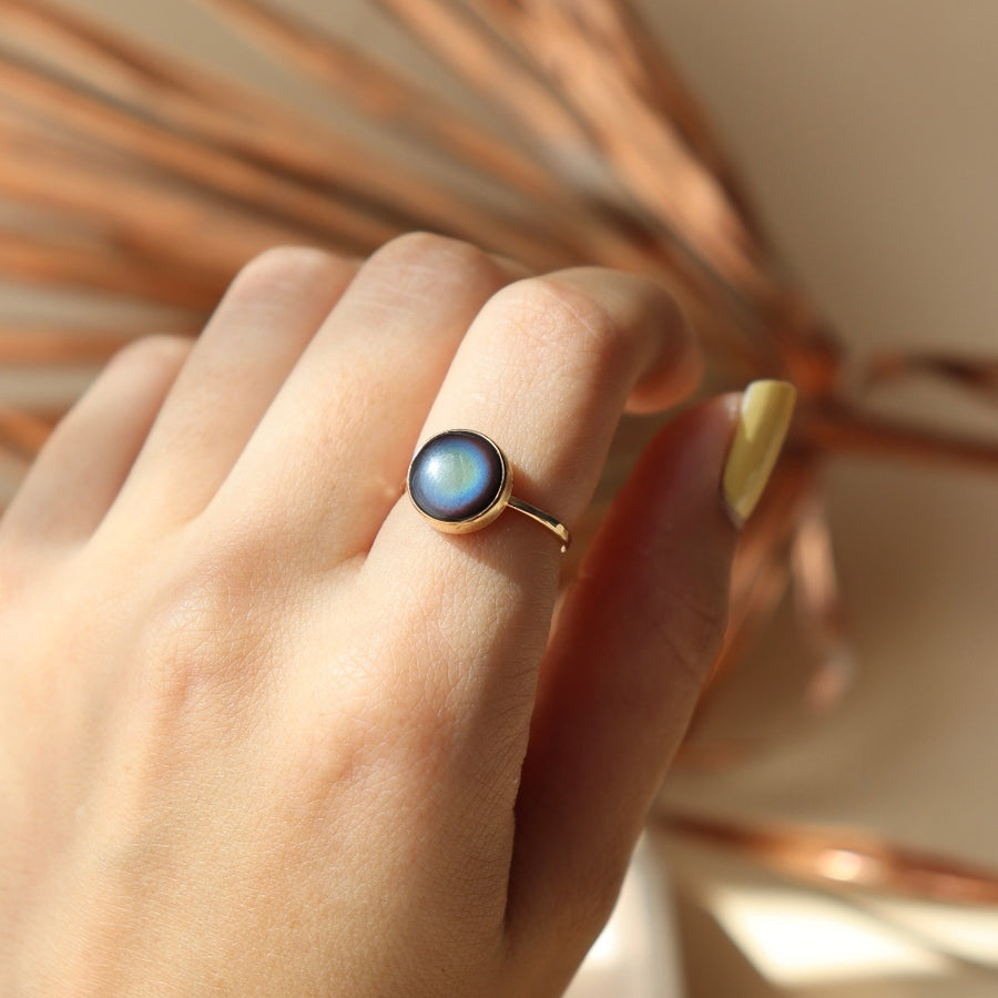 Rainbow Obsidian Ring - Token Jewelry