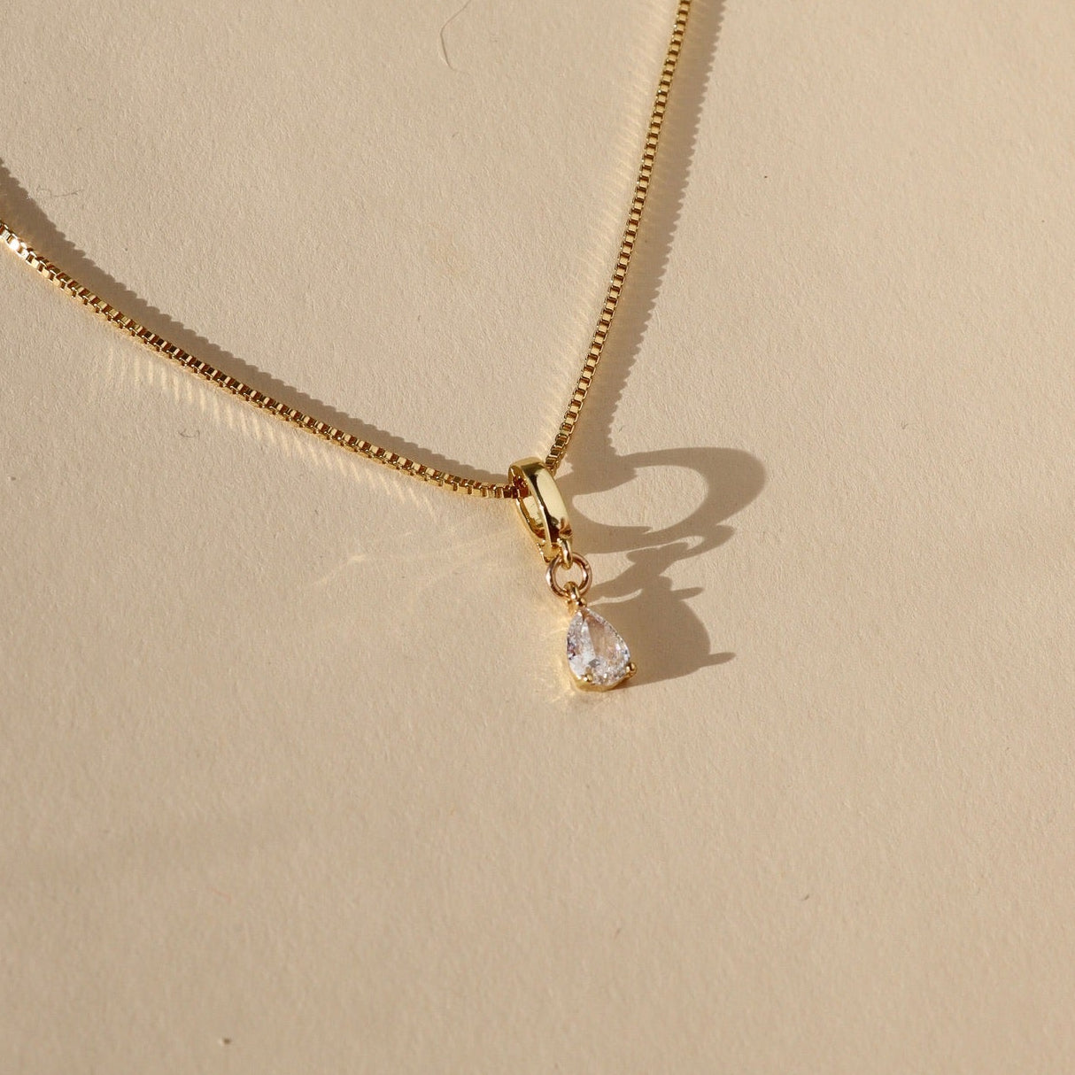 Clear Teardrop Charm
