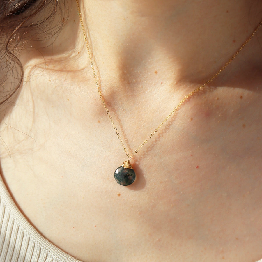 Moss Agate Necklace