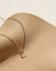 Mini Heart Initial Charm