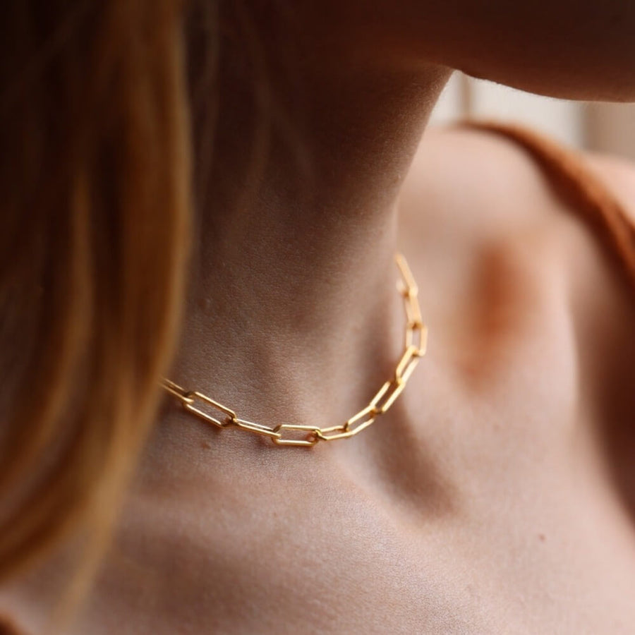  Chain Link Choker - Necklace - Token Jewelry - Eau Claire Jewelry Store - Local Jewelry - Jewelry Gift - Women's Fashion - Handmade jewelry - Sterling Silver Jewelry - Gold filled jewelry - Jewelry store near me