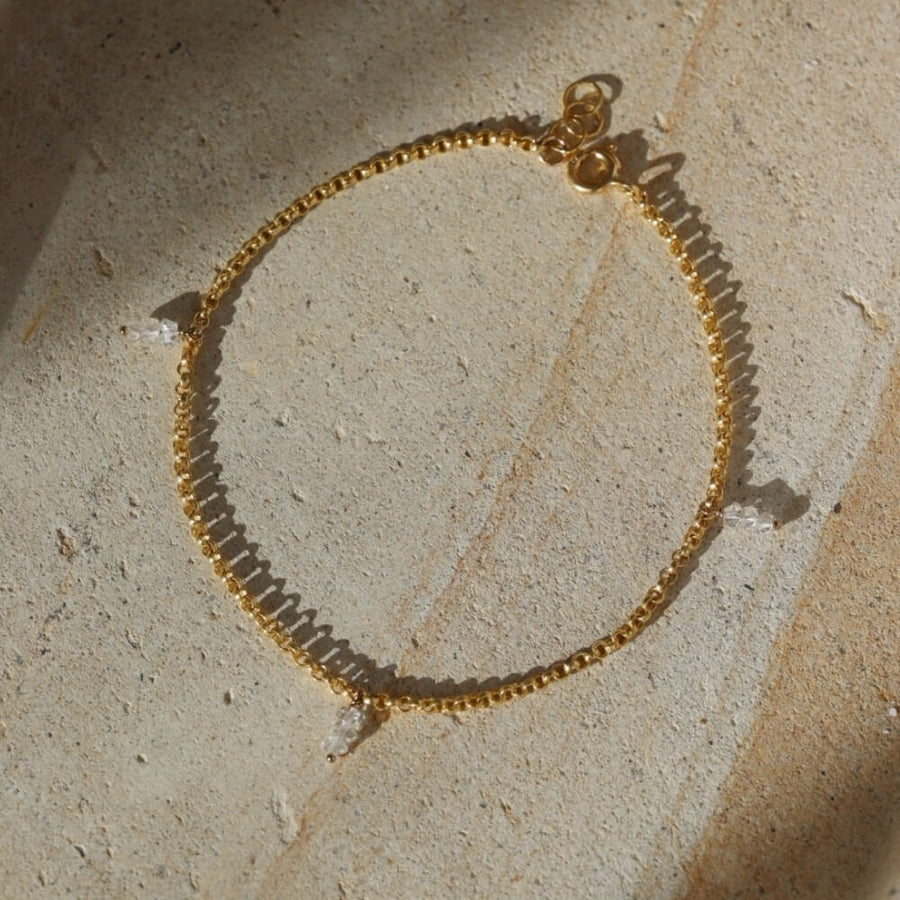 Herkimer Anklet - Token Jewelry