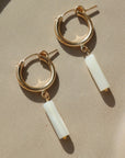 Mother of Pearl Hoops