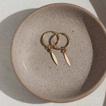 Feather Hoops - Token Jewelry