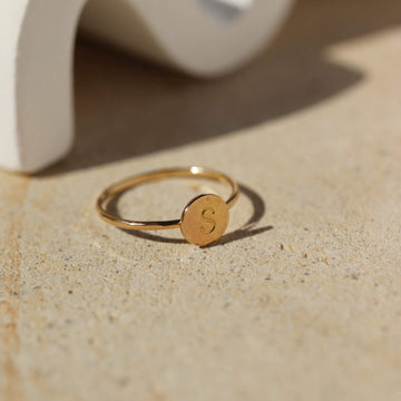 Initial Charm Necklace - Token Jewelry