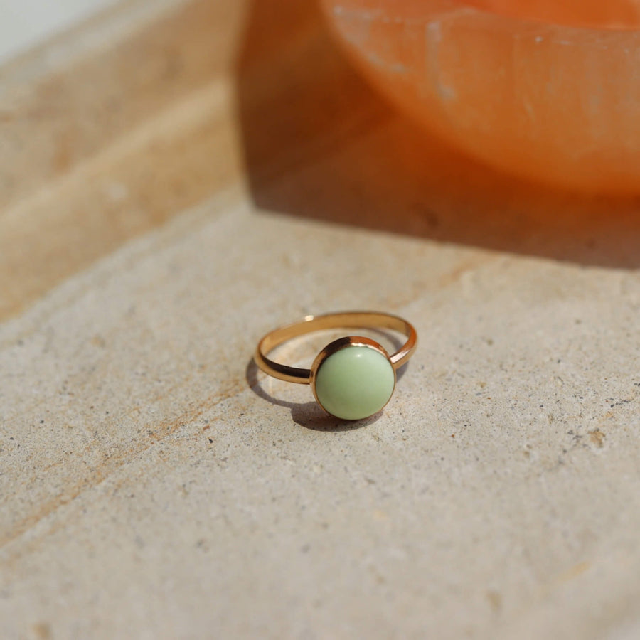 Limon Ring - Token Jewelry - Lemon lime colored ring - Eau Claire