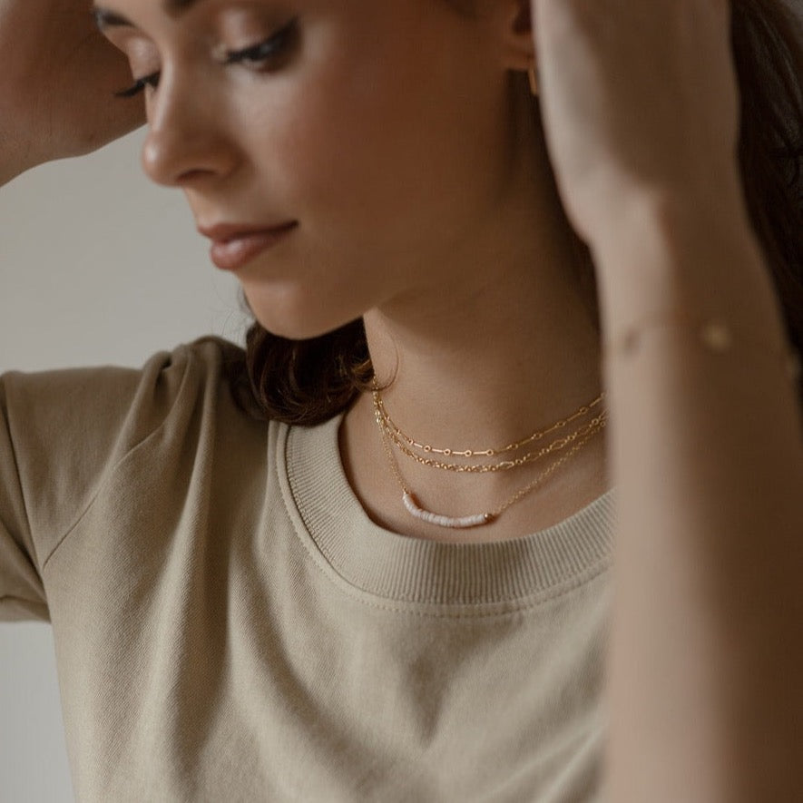 Dot + Dash Choker - Necklace - Token Jewelry - Eau Claire Jewelry Store - Local Jewelry - Jewelry Gift - Women's Fashion -  Handmade jewelry - Sterling Silver Jewelry - Gold filled jewelry - Jewelry store near me
