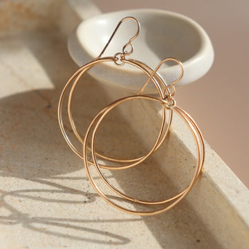 Parallel Hoops - Token Jewelry